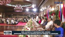 Pres. Duterte at Indonesian Pres. Widodo, nagkausap kaugnay sa pagpapalakas ng hakbang vs. terorismo