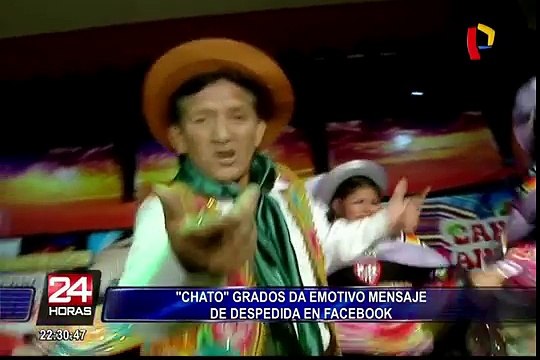 Eusebio ‘Chato’ Grados envía emotivo mensaje de despedida en Facebook
