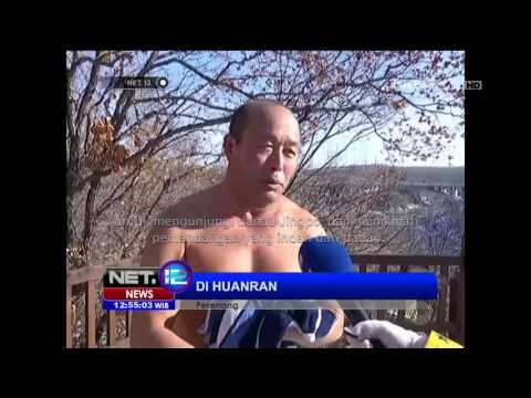 Berenang Saat musim Dingin di Cina - NET12
