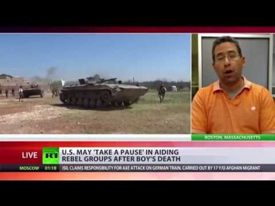US may ‘take a pause’ in aiding Syrian rebels after beheading of Palestinian boy