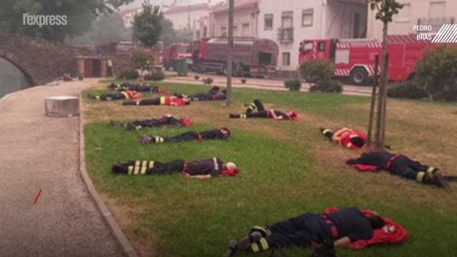 Le cauchemar et l'épuisement des pompiers portugais résumés en une photo