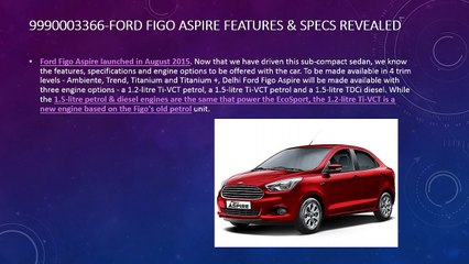 9990003366-Ford Figo Aspire Features & Specs Revealed