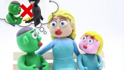 Hulk Bad Baby Crying troll Batman Chewing Gum ❤ Superhero In Real Life Stop Motion Animati