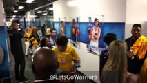 Warriors (1 0) postgame tunnel walk: Steph Curry, Ayesha, Durant, Draymond, Klay G1 NBA Fi