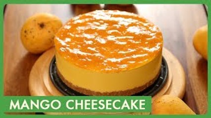 Mango Cheesecake Recipe in Telugu | మామిడి చీజ్ కేక్ | Gelatin Free Cheesecake Recipe | Vantalu