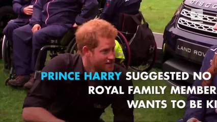 Prince Harry admits no royal plans on taking over the throne
