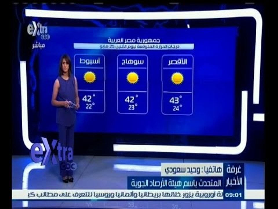 #غرفة _الأخبار | شاهد…درجات الحرارة المتوقعة لي...