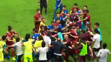 Oscar cause big fight on game between Shanghai SIPG and Guangzhou R&F