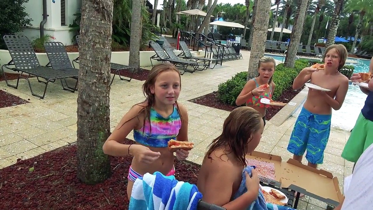 GET OUT! THERES A SHARK IN THE POOL! JESSE GIVES RORY DANGEROUS SWIM LESSONS!