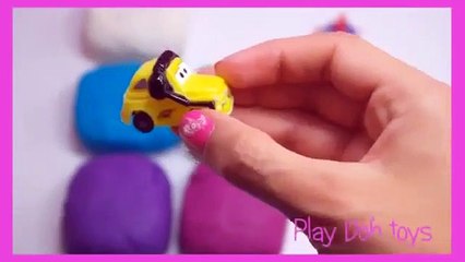 play doh disney frozen surprise eggs spiderman toys egg peppa pig cars 2-l
