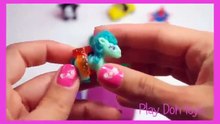 play doh disney frozen surprise eggs spiderman toys eg