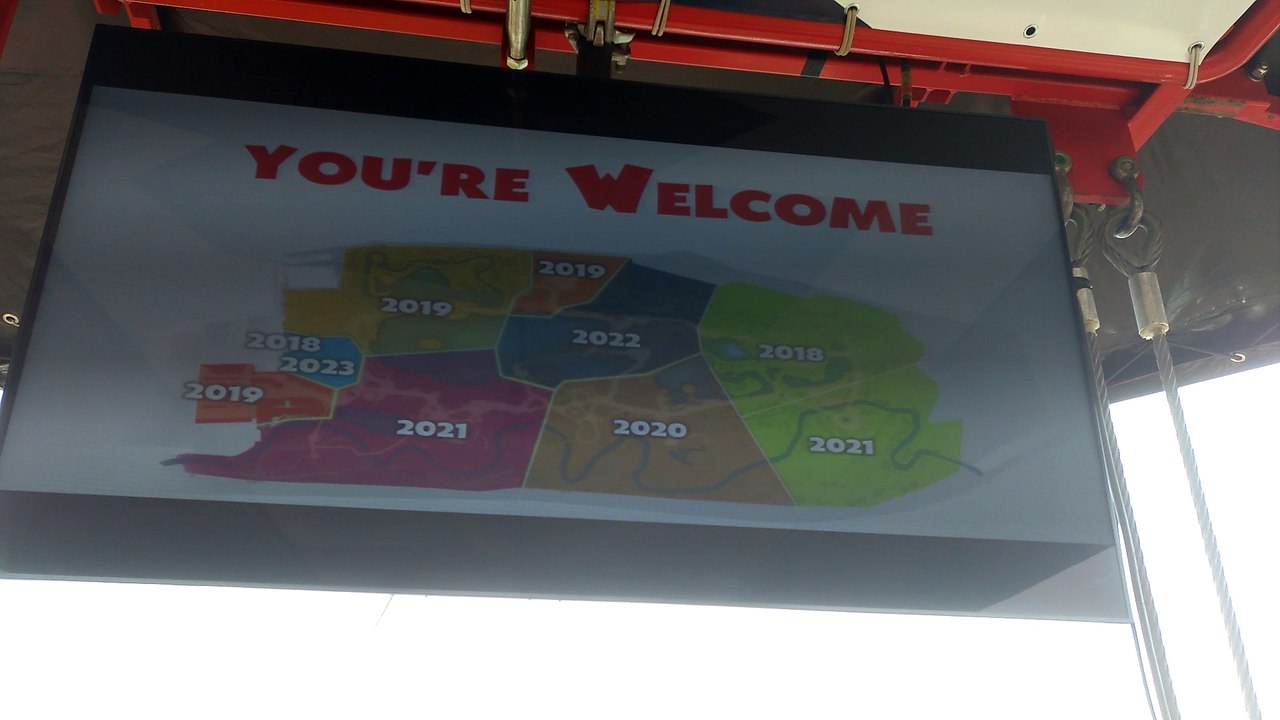 Walibi vu des nacelles