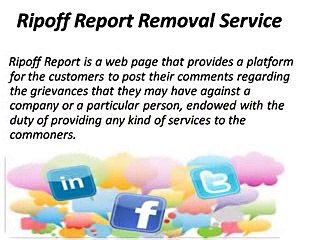 Free Assistance: Ripoff Report Removal Service (1888-606-1808) Toll Free