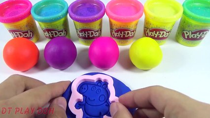 Скачать видео: Learn Colors with Play Doh !! Play Doh Ice Cream Popsicle Peppa Pig Elephant Molds