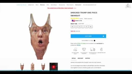 Donald Trump : Un maillot de bain à son effigie fait le buzz aux Etats-Unis (vidéo)