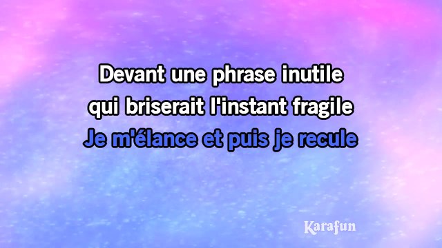 Thierry Amiel - Les mots bleus KARAOKE / INSTRUMENTAL