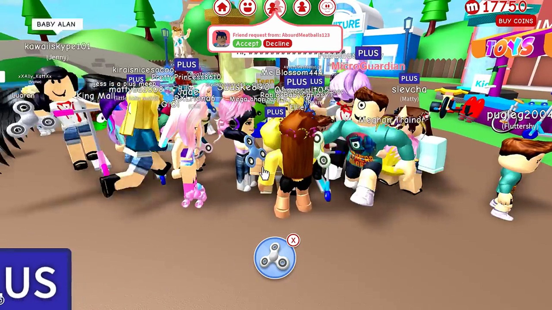 Babys First Fidget Spinner And Donut Day In Roblox Adventures Of
