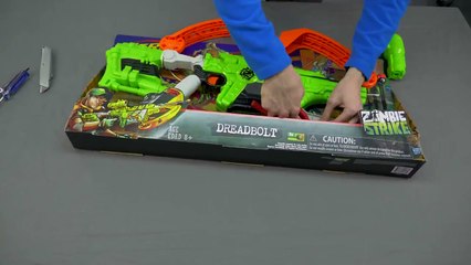 [REVIEW] Nerf Zombie Strike Dreadbolt | Unboxing, Review, & Firing Demo