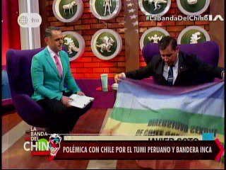 Nota - Polemica con Chile por el tumi peruano y Bandera Inca