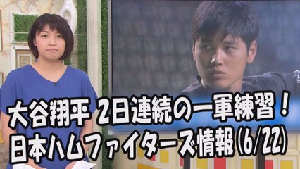 日本ハム 大谷翔平 2日連続の一軍練習！ 2017.6.22 日本ハムファイターズ情報 プロ野球