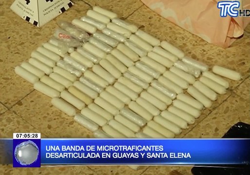 Banda de microtraficantes desarticulada en Guayas y Santa Elena