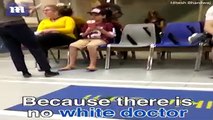 Racist Woman Yelling And Demanding To See A White Doctor Born In Canada