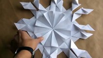 3D Snowflake DIY Tutorial - How to Make 3D Paper Snowflakes for homem