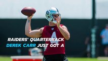Raiders' Derek Carr becomes highest-paid NFL player in history