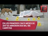 Se dispara en mayo el número de asesinatos dolosos en México