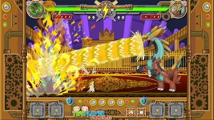 Galantler vs Creastadon -  Fuzzmon Monster Fighting