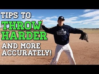 Baseball Throwing Tips to Throw HARDER and MORE ACCURATELY!