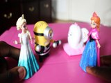 MINION BREAKS UP WTH ANNA   ELSA SPIDERMAN GIDGET THE SECRET LIFE OF PETS FROZEN Toys Kids Video