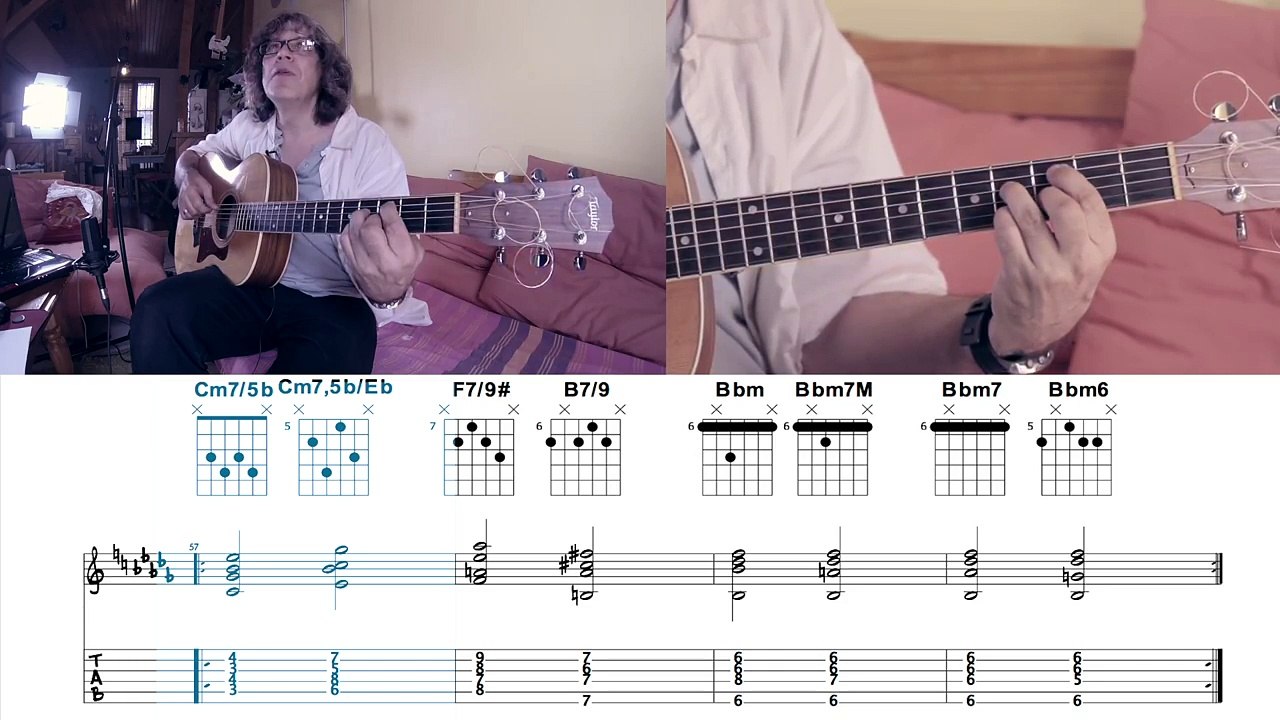 JAZZ / BOSSA CHORDS 2-5-1 IN Bb MINOR (15/24)