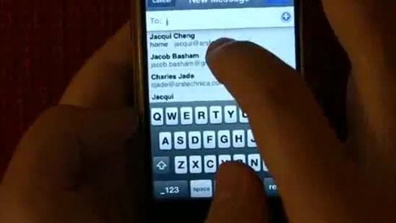 Flashback: E-mail and Typing on the original iPhone