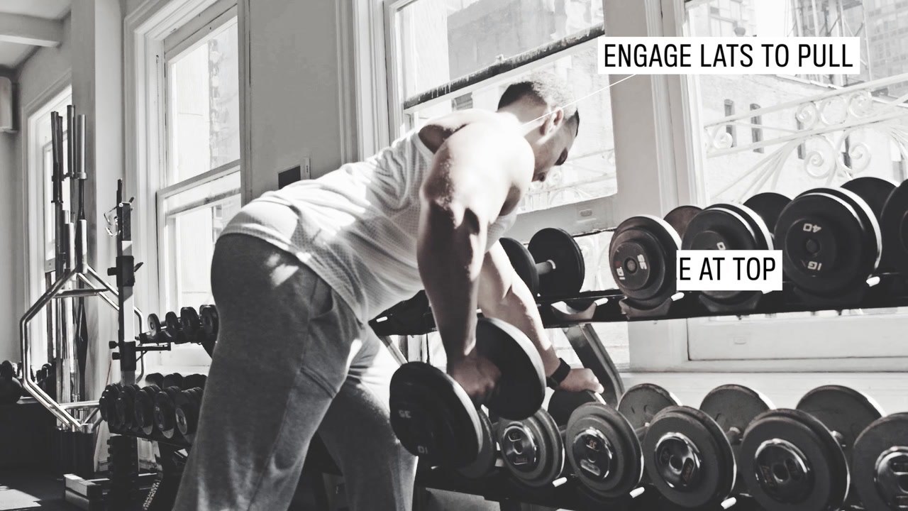 How to do a dumbbell row
