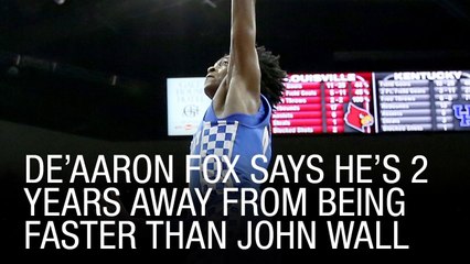 De’Aaron Fox Says He’s Two Years Away From Being Faster Than John Wall