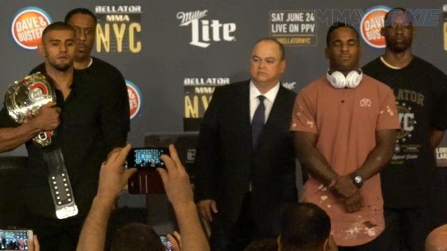 Wanderlei Silva, Chael Sonnen nearly scuffle at Bellator NYC faceoffs