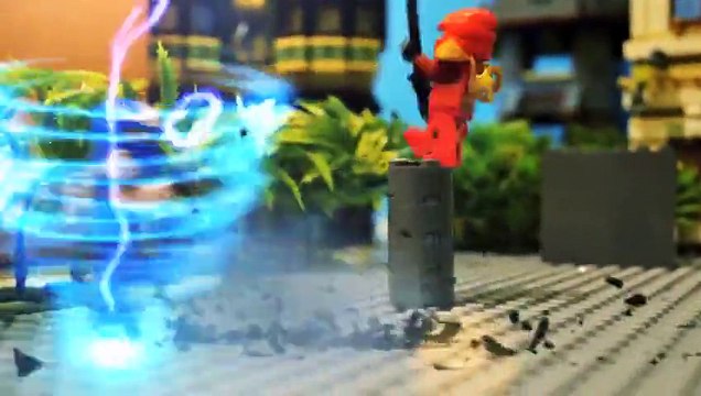 Two Lego Ninjas fighting in amazing stop motion!! Ninjago - Jay VS Kai