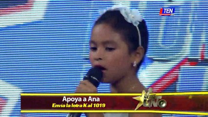 Ana demuestra su talento frente a cámara