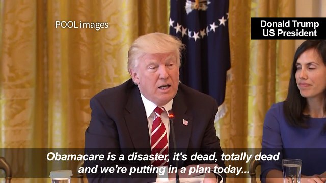 US healthcare: Trump calls Democrats obructionists
