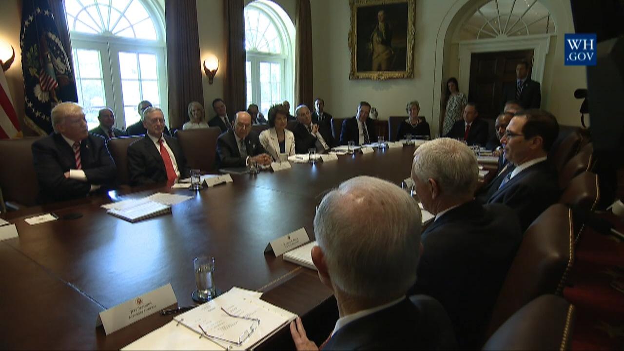 AG Jeff Sessions And VP Pence Show Gratitude To President Trump