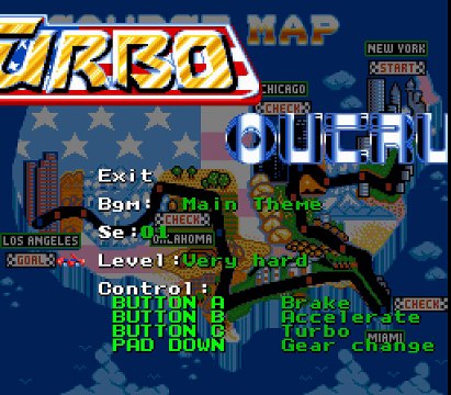 Mega Drive Longplay [153] Turbo Outrun