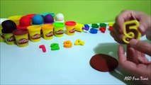 Dix huit cinq quatre Apprendre neuf nombres un sept Trois à Il deux avec Playdoh 1 six