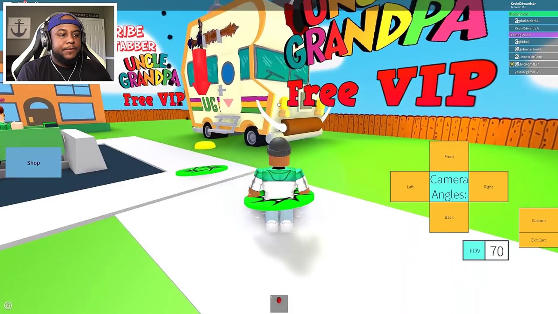 UNCLE GRANDPAS ROLLER COASTER IN ROBLOX