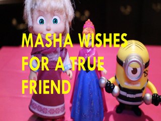 MASHA & THE BEAR WISHES FOR A TRUE FRIEND + ANNA MINION DISNEY FROZEN DESPICABLE ME Toys Kids Video