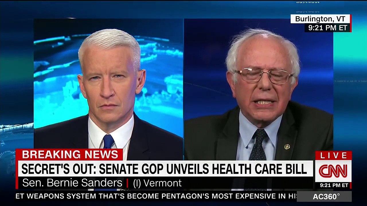 Bernie Sanders warns GOP's Trumpcare bill will take care away from disabled children