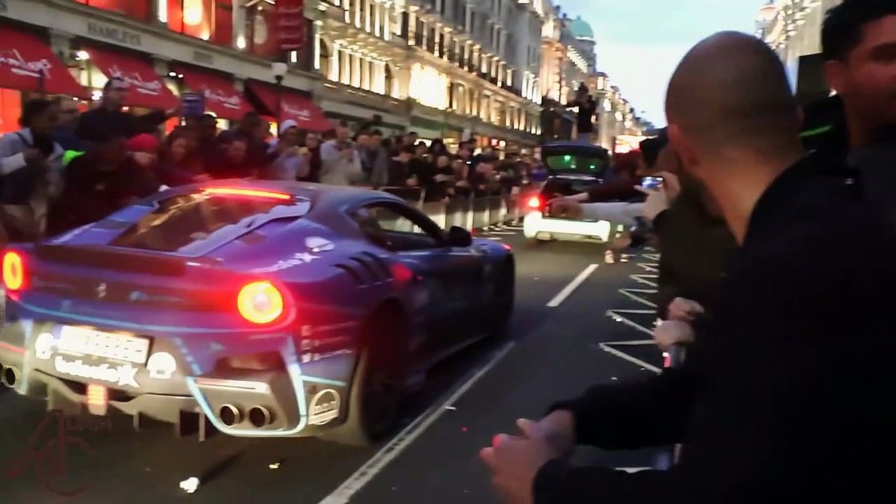 Gumball 3000 Ferrari F12 TDF - SCREAMING V12 Revs!