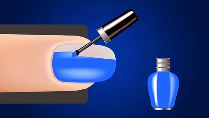 Learn Colors with Surprise Nail Art, Learning Colours for Kids Children Toddlers Baby Vid