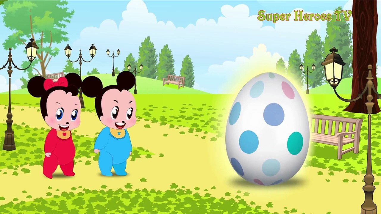 Mickey Mouse & Minnie Mouse Babies Scramble Toilet Funny Story! Finger Family Song Nursery