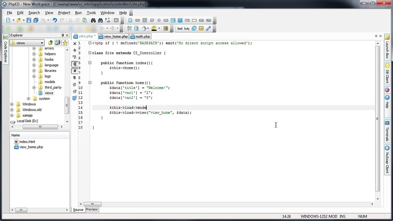CodeIgniter - Basic Calculator (Part 5_11) | PHP Tutotirals